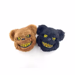 s Halloween Scary Long Ears Bloody Rabbit Black Brown  Bear Disguise Mask - mask with light 14