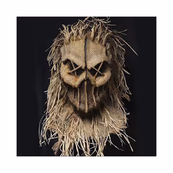 Halloween Scarecrow Head Cover With Gloves And Hat Halloween Costume Headgear - 1
