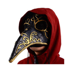 Halloween Plague Doctor Bird Mask Long Nose Beak Cosplay Steampunk Scary - c