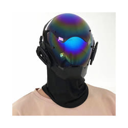 Bluetooth App Led punk Mask Diy Text Animation Music Festival Party Cosplay - Without lamp
