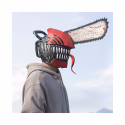 Chainsaw Mask Rave Cosplay Anime Disguise Helmet Horror Electric Saw Full - Chainsaw mask B