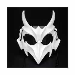 Halloween Skull Party Mask Anime Dragon God Skeleton Half Face Masks Bone - 1
