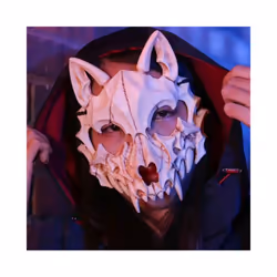 Halloween Skull Party Mask Anime Dragon God Skeleton Half Face Masks Bone - 10