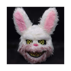 Halloween Horror Cosplay Decorative Prop Mask Bloody Rabbit Plush Bunny - Rabbit