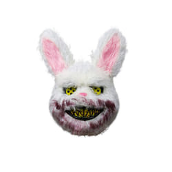 Bloody Plush Bunny Mask Halloween Ghost Festival Mask Realistic Bloody - Rabbit