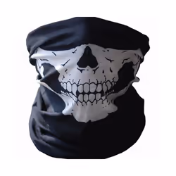 Halloween White Skeleton Gloves and Skull Face Mask for Adult Horror Costume - 3