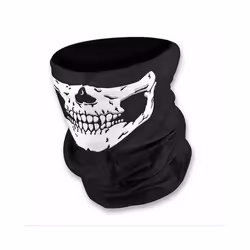 Halloween White Skeleton Gloves and Skull Face Mask for Adult Horror Costume - 1