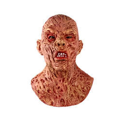 Freddy Krueger Scary Full Head Mask Horror Zombie Disguise Halloween Props - x14098a