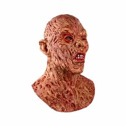 Freddy Krueger Scary Full Head Mask Horror Zombie Disguise Halloween Props - x14098a