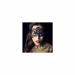 S!!! 1 PC Women Hollow Lace Masquerade Face Mask Sexy Women Props Costume - Black
