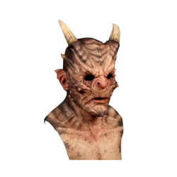 Halloween Devil Masks Face Cover Horror Cosplay Headgear Prop Masquerade - Purple