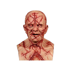New Bald Blood Scar Mask Horror Bloody Headgear 3d Realistic Human Face - MR