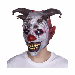 Evil Clown Mask Horror Villian Slasher Circus Carnival Halloween Party - x12048
