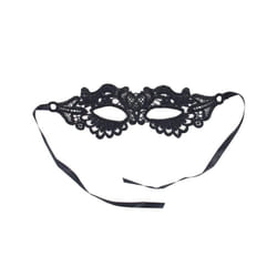 Women Hollow Lace Masquerade Face Mask Princess Prom Party Props Costume - Black
