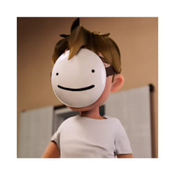 Halloween Masks Cartoon Anime White Smile Masks Dreams Cosplay Masks Helmet - Smile Masks