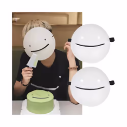 Halloween Masks Cartoon Anime White Smile Masks Dreams Cosplay Masks Helmet - Smile Masks