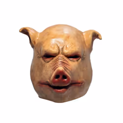 Scary Horror Latex Pig Head Mask Masquerade Costume Animal Cosplay Full - 1