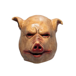 Scary Horror Latex Pig Head Mask Masquerade Costume Animal Cosplay Full - 1