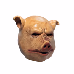 Scary Horror Latex Pig Head Mask Masquerade Costume Animal Cosplay Full - 1