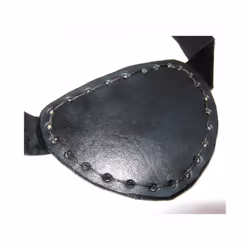 Cosplay Pirate Leather Eye Patch Cover Steampunk Blindfold Eyepatch Gear - Black
