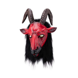 Horror Halloween Mask Demon Antelope Latex Mask Anonymous Mask Cosplay - Black