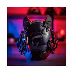 Cyber punk Cosplay Hellboy Retaliation Shinobi mask Black Samurai Wars - Black
