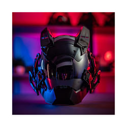 Cyber punk Cosplay Hellboy Retaliation Shinobi mask Black Samurai Wars - Black