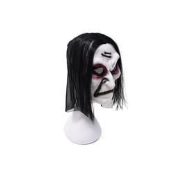 Halloween Zombie Mask Props Grudge Ghost Hedging Zombie Mask Realistic - Black