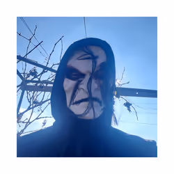Halloween Zombie Mask Props Grudge Ghost Hedging Zombie Mask Realistic - Black