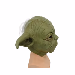 Star Wars Master Yoda Cosplay Mask Costume Latex Helmet Halloween Party - 1
