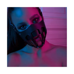 Sexy Leather Mask Half Face Bondage Cage Masks Sex Toys Halloween Punk - EM-028