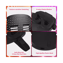 50 Patterns Led Light-up Mask Gesture Control Face Changing, Cosplay Accessories - LED MASK