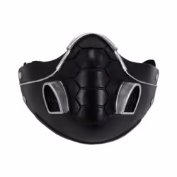 Resin Cosplay Mask for Valorants Game Controller Viper Face Mask Halloween - black