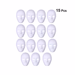 10Pc Safe Cosplay Accessory DIY Costumes Blank Masks Ghost Masquerade - 10pcs