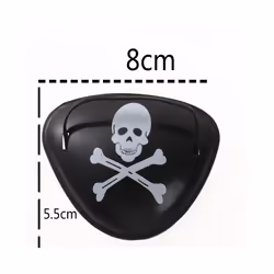 Plastic Pirate Eye Patches Halloween Theme Party Pirates Caribbeans Captain - 10014