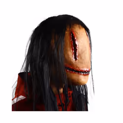 Halloween Horror Fancy Dress Party Mask Bloody lifelike Horror Smiley - White