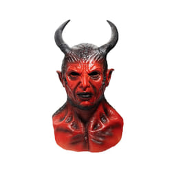 Horror Devil Latex Mask Cosplay Spooky Demon  Hellfire Beast Prank  Helmet - Devil