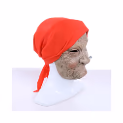 Halloween Latex Masks Cosplay Smoking Old Women Grandma Mask Costumes - Smoking mask
