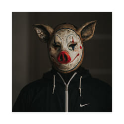 Halloween Clown Pig Latex Mask Cosplay Scary Funny Animal Masks Unisex - A