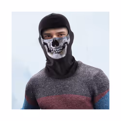 Venom Navy Tactical Skull Cosplay Face Mask Full Black Ghost Cycling Cover - Ghost