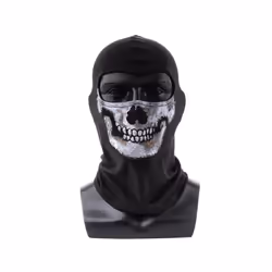 Venom Navy Tactical Skull Cosplay Face Mask Full Black Ghost Cycling Cover - Ghost