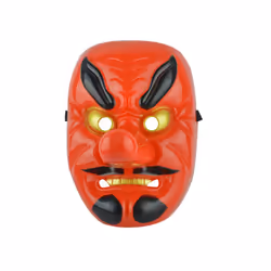 Demon Slayer Kimetsu No Yaiba Urokodaki Sakonji Cosplay Hannya Tengu Mask - Red