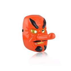 Demon Slayer Kimetsu No Yaiba Urokodaki Sakonji Cosplay Hannya Tengu Mask - Red