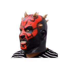 Movie Character Darth Maul Mask Halloween Party Costume Cosplay Anime - A