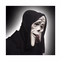 Ghost Face Scream Movie Horror Mask Halloween Killer Cosplay Adult Costume - as shown