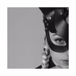 Punk Cat Ear Mask Sex Toys Halloween Half Face Cat Mask Masquerade Erotic - leather mask