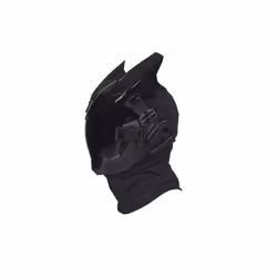 Cyberpunk Mask Helmet Cosplay PROJECT Black Horns Masks CyberDemon Retaliation - Black