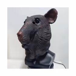 Funny Cartoon Rat Animal Mouse Latex Mask Cosplay Party Fancy Dress Novelty - A Rat Mask