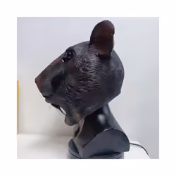 Funny Cartoon Rat Animal Mouse Latex Mask Cosplay Party Fancy Dress Novelty - A Rat Mask