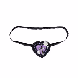 Single Eye Mask- Lolit Eye Patch Heart Eyepatch Lolit Eye Mask- Gothics - White